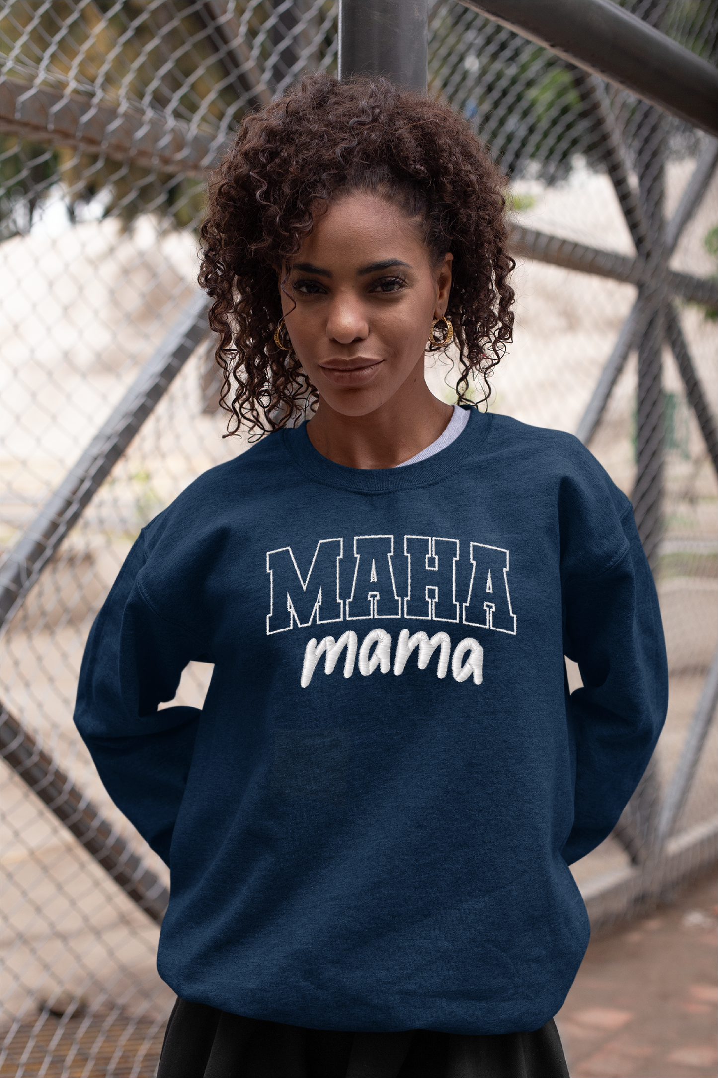 MAHA Mama Embroidered Crewneck