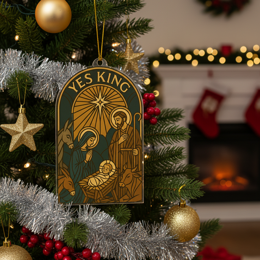 Yes King Christmas Ornament